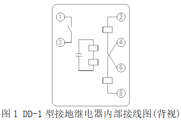 DD-1型接地继电器接线图