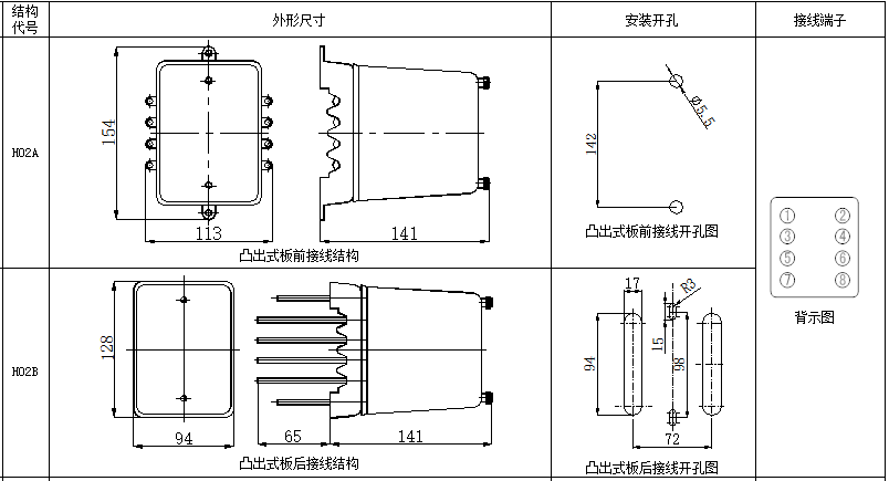 DS-110、120系列时间继电器尺寸图